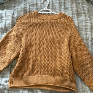 Universal Thread Textured Mustard Sweater